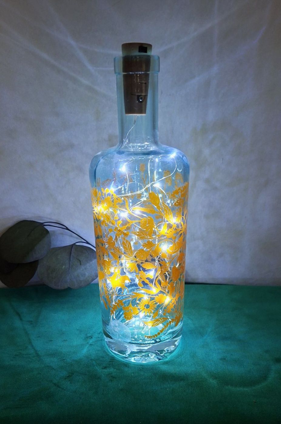 Bottle Light Silent Pool – Battery Operated Lights Cork Style Stopper Home Decor