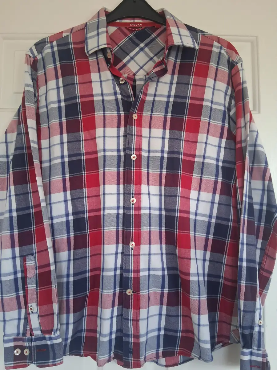 Melka Heritage Plaid Shirt Size M - New Without Tags