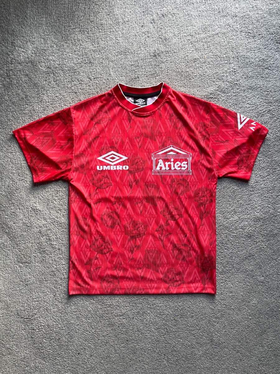 Aries x Umbro Red Roses Football Jersey - Size XS