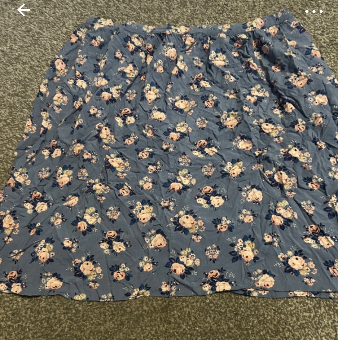Blue flower skirt