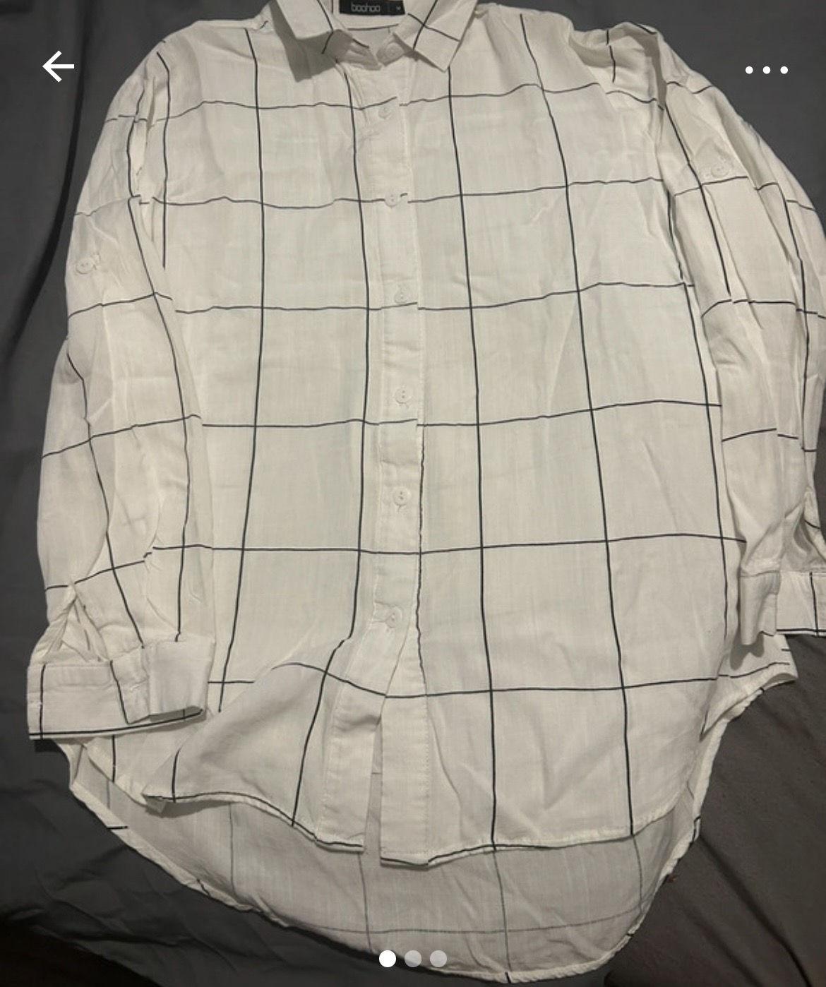 White checked shirt