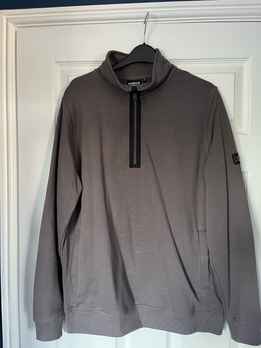 Barbour International 1/2 zip jumper (Grey)