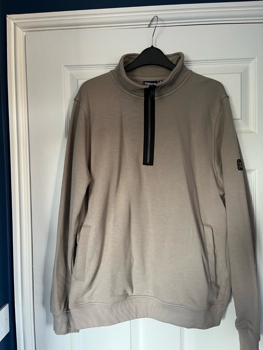 Barbour International 1/2 zip jumper (STONE)