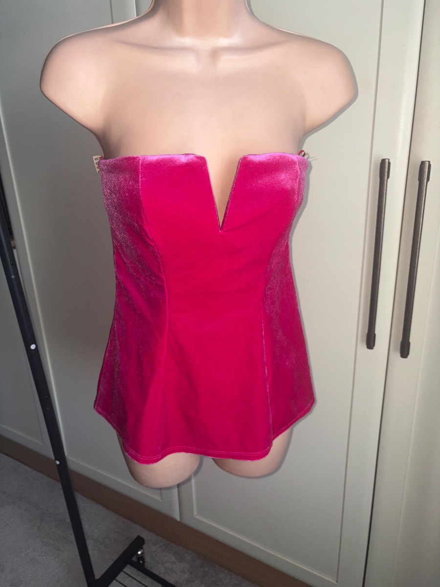 Ladies river island corset top size 8 new with tags