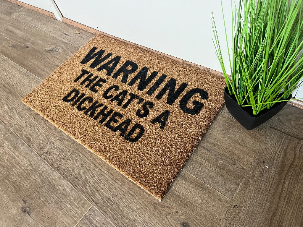 Funny doormat - cat’s