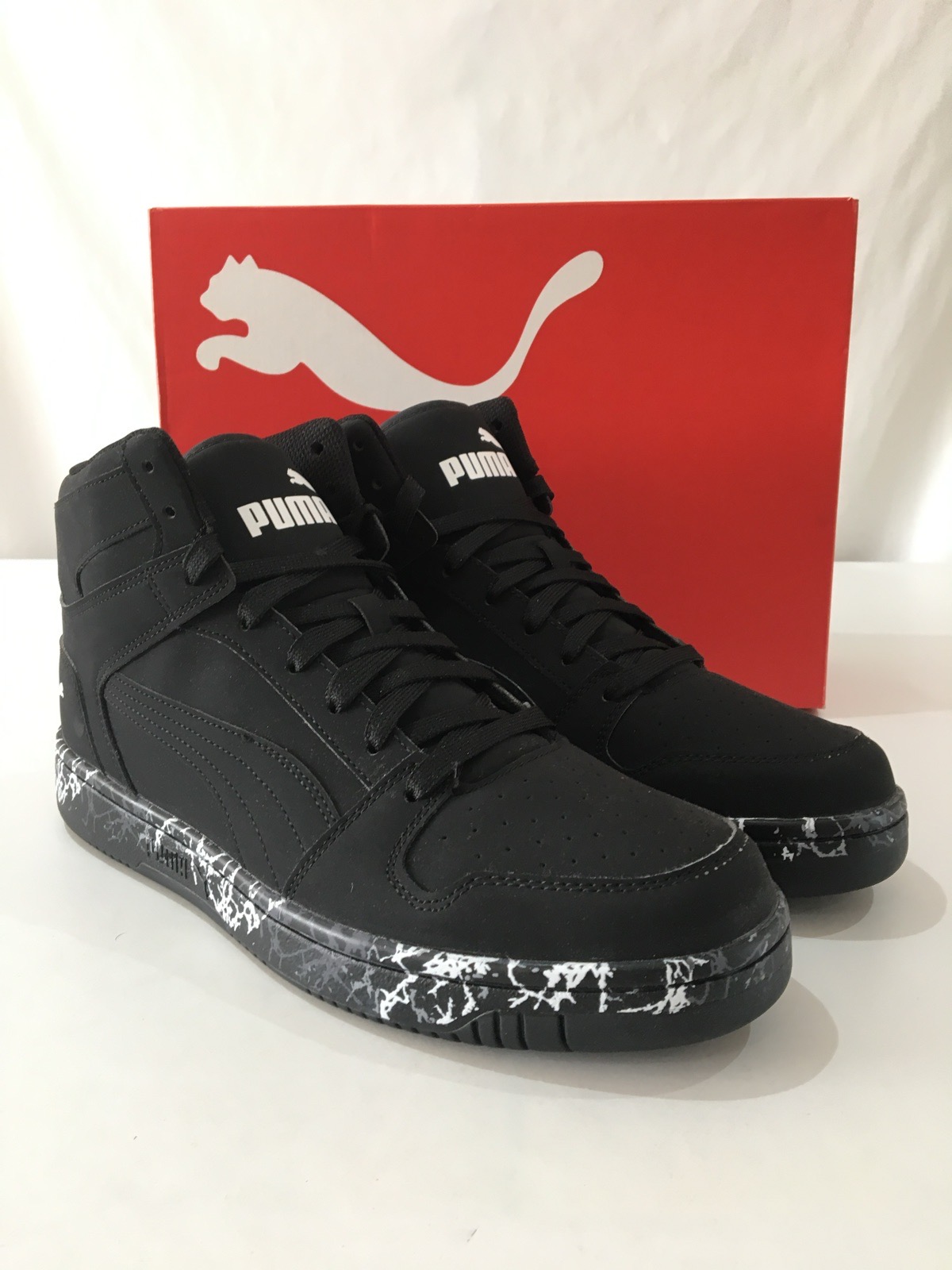 Puma Trainers Mens Size 11 Rebound LayUp Mountain Park High Top Black Trainers