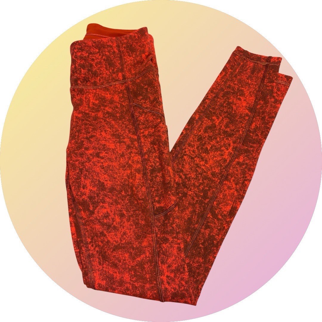 Lululemon Leggings red size 8UK