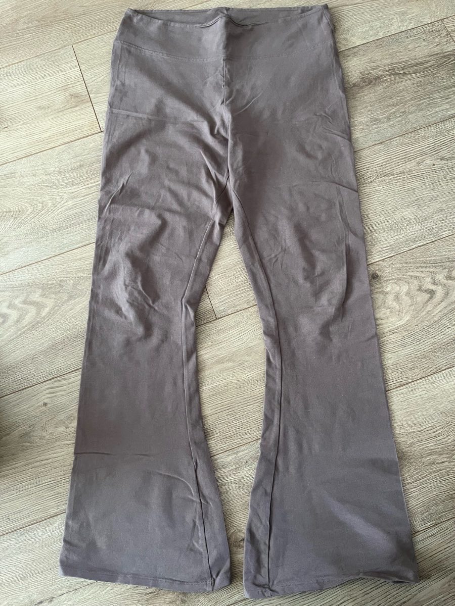 Primark Taupe Brown Flared Leggings - Size M