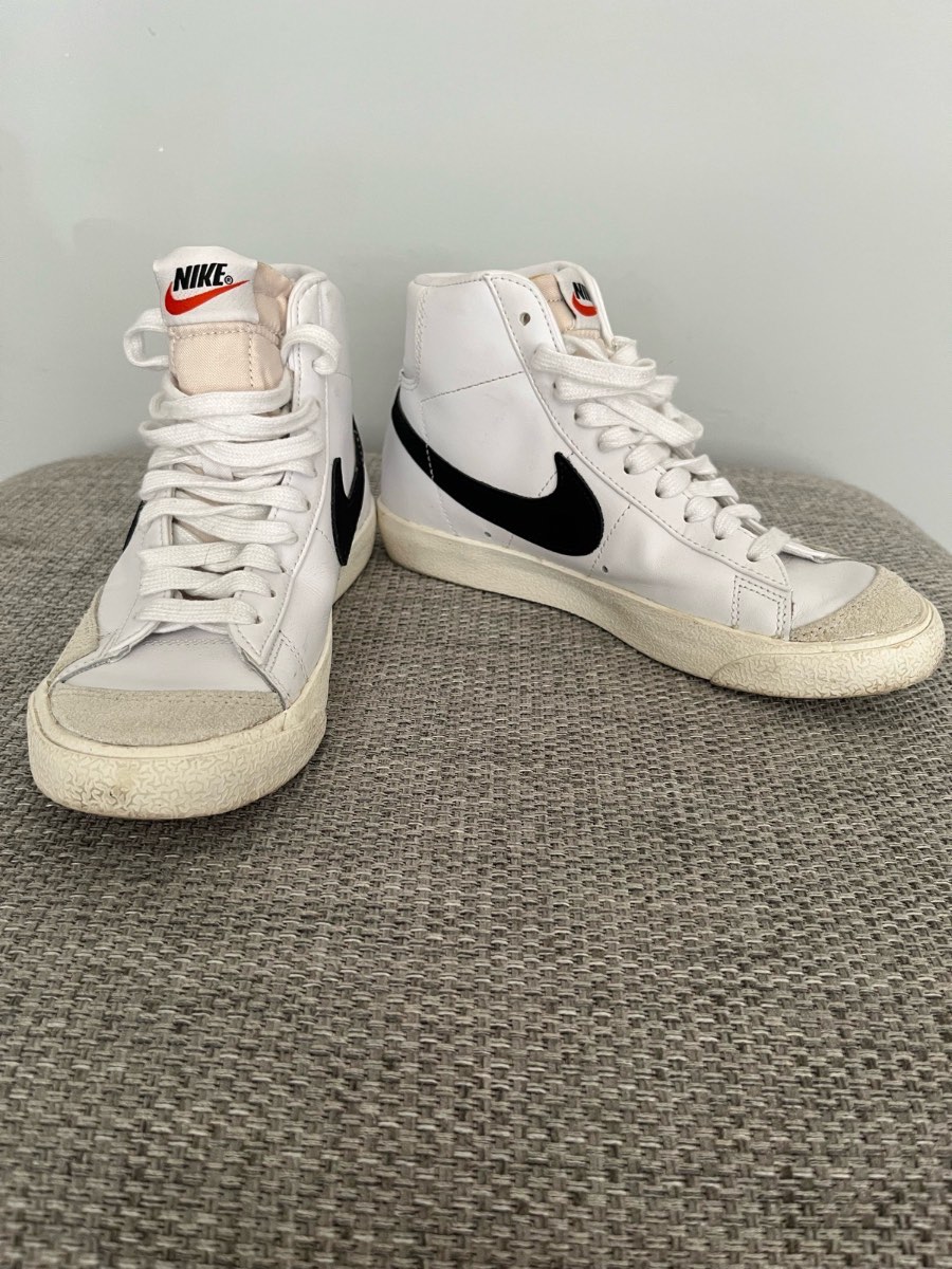 Nike Blazer Mid '77 Vintage White Black – UK 3.5