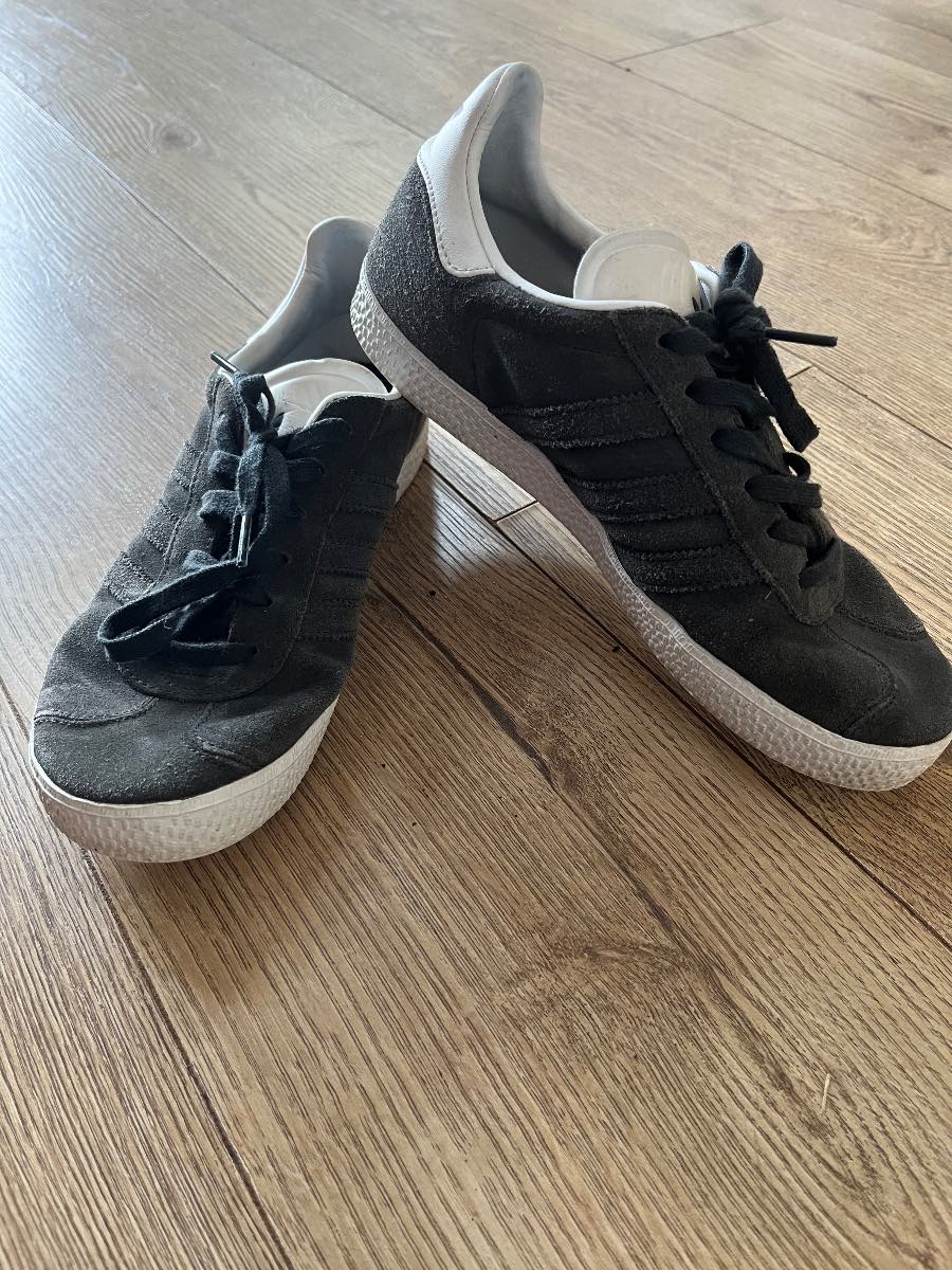 Adidas Gazelle Stitch & Turn Grey Suede Trainers - Size 5.5