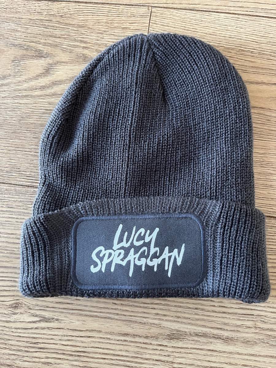Official Lucy Spraggan Grey Knit Beanie Hat – One Size