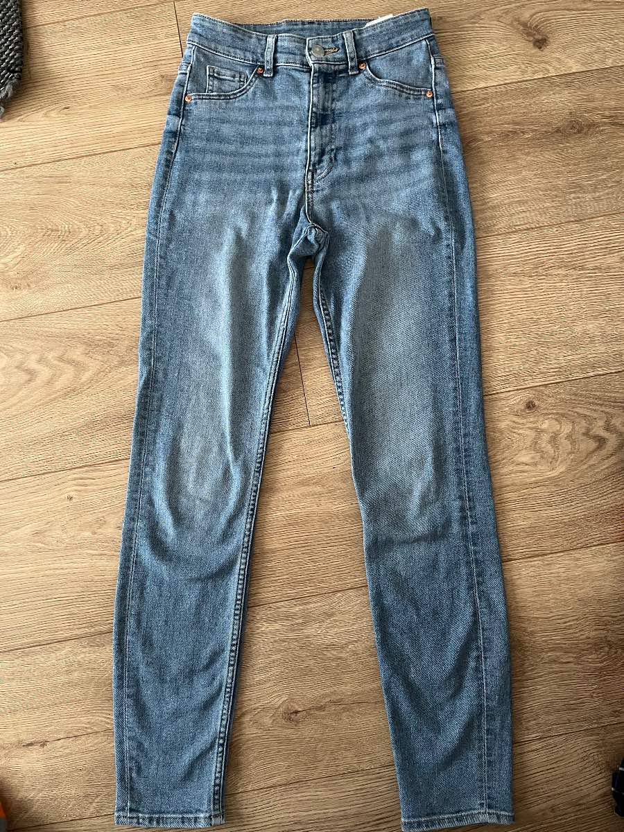 H&M Curvy Fit Ultra High Jeggings - Blue - EUR 32 (UK 4)