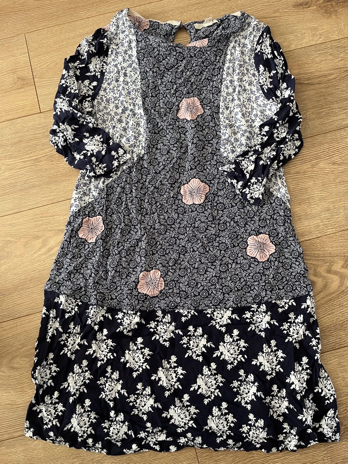 White Stuff Mixed Floral Tunic Dress Size 12 Boho