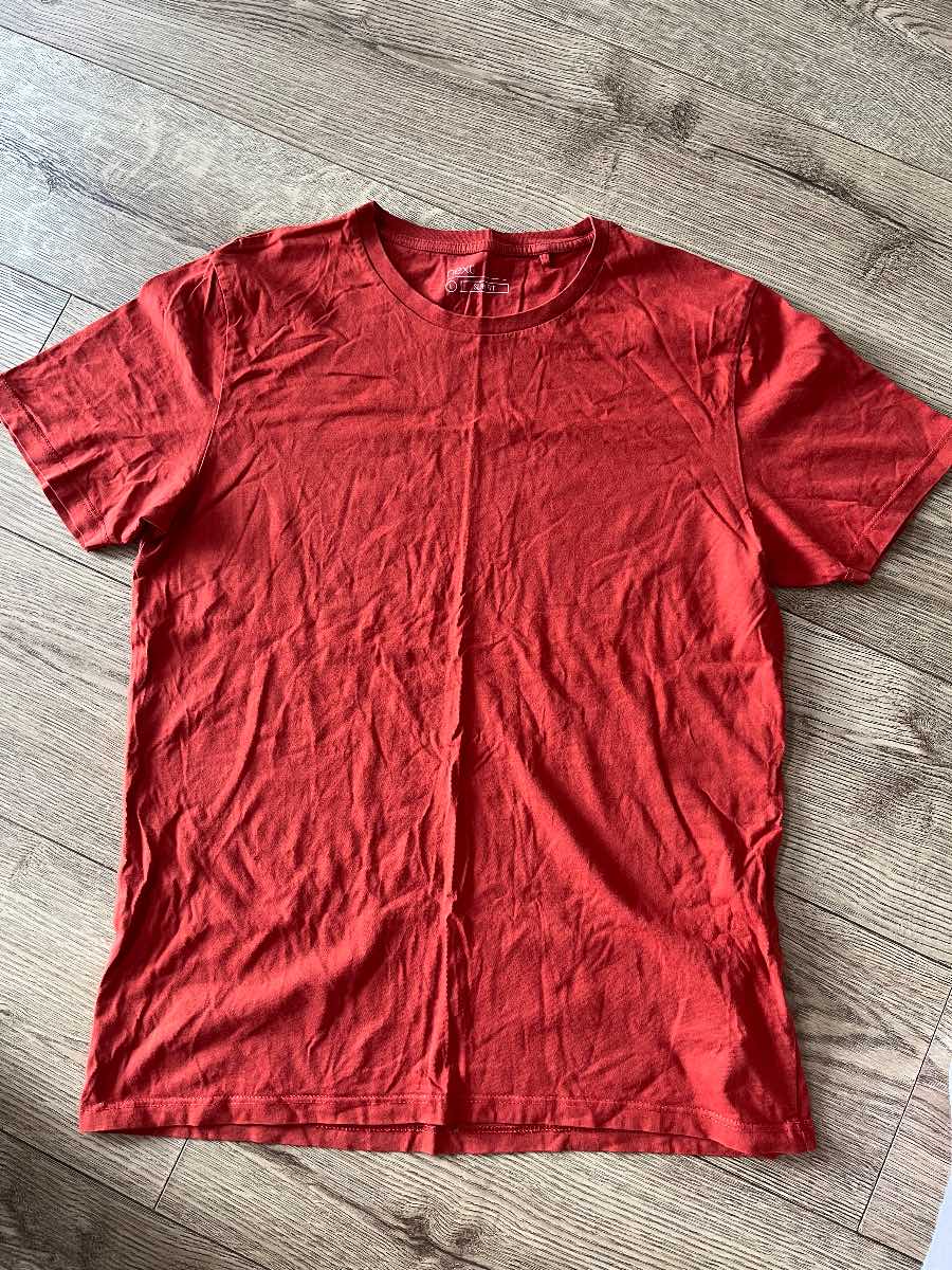 Next Men's Red Crew Neck T-Shirt - Size Large - Slim Fit