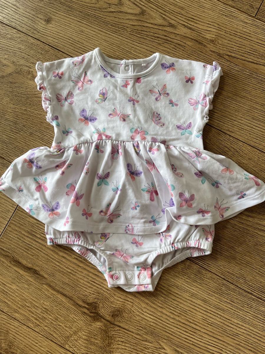 Next Baby Butterfly Dress Romper Bodysuit 3-6 Months