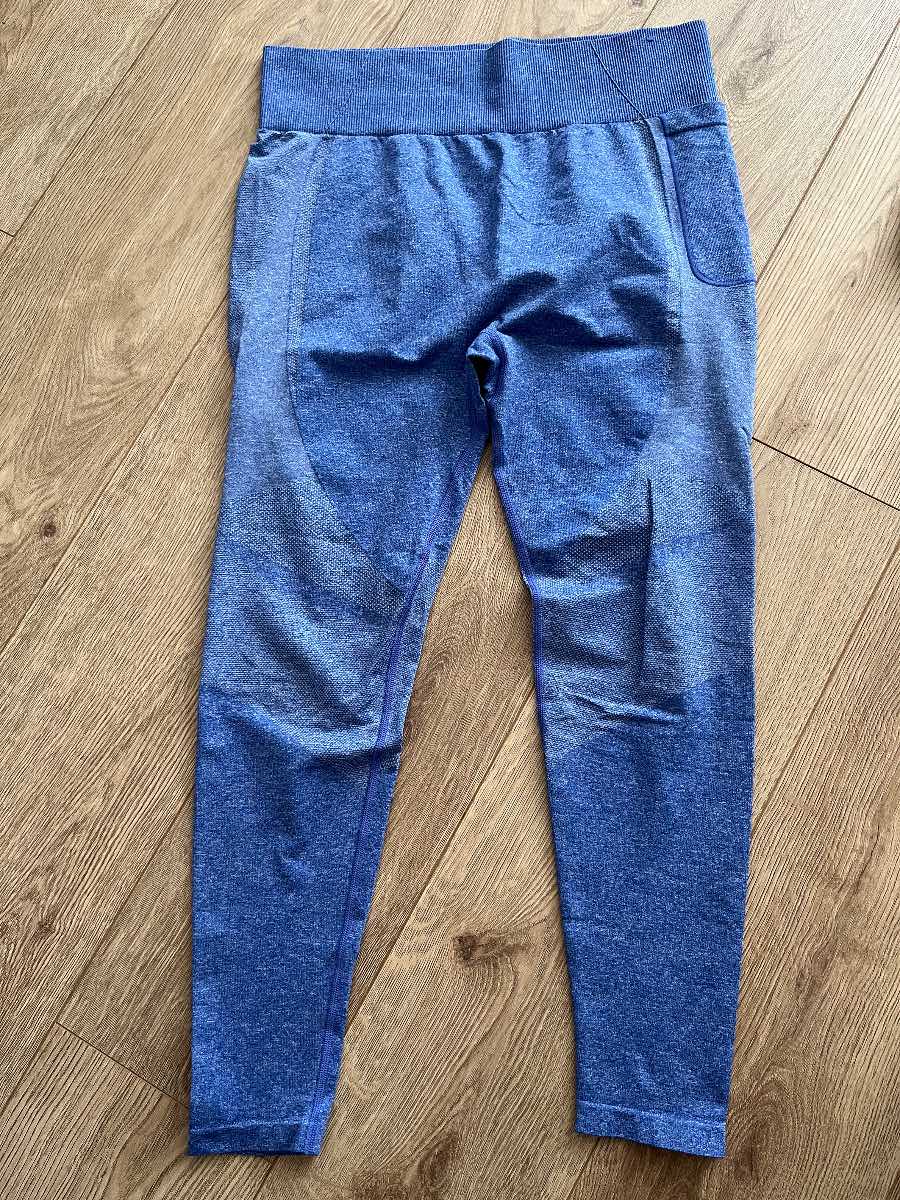 Decathlon Domyos Blue Seamless Leggings - Size L
