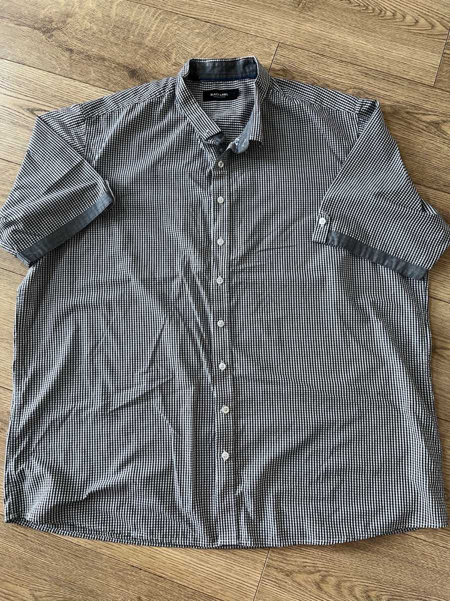 Black Label Premium XXL Men's Gingham Short Sleeve Shirt - Smart Casual