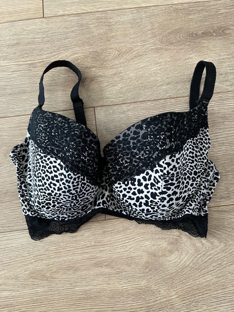 Primark Animal Print Underwired Padded Bra Size 34E