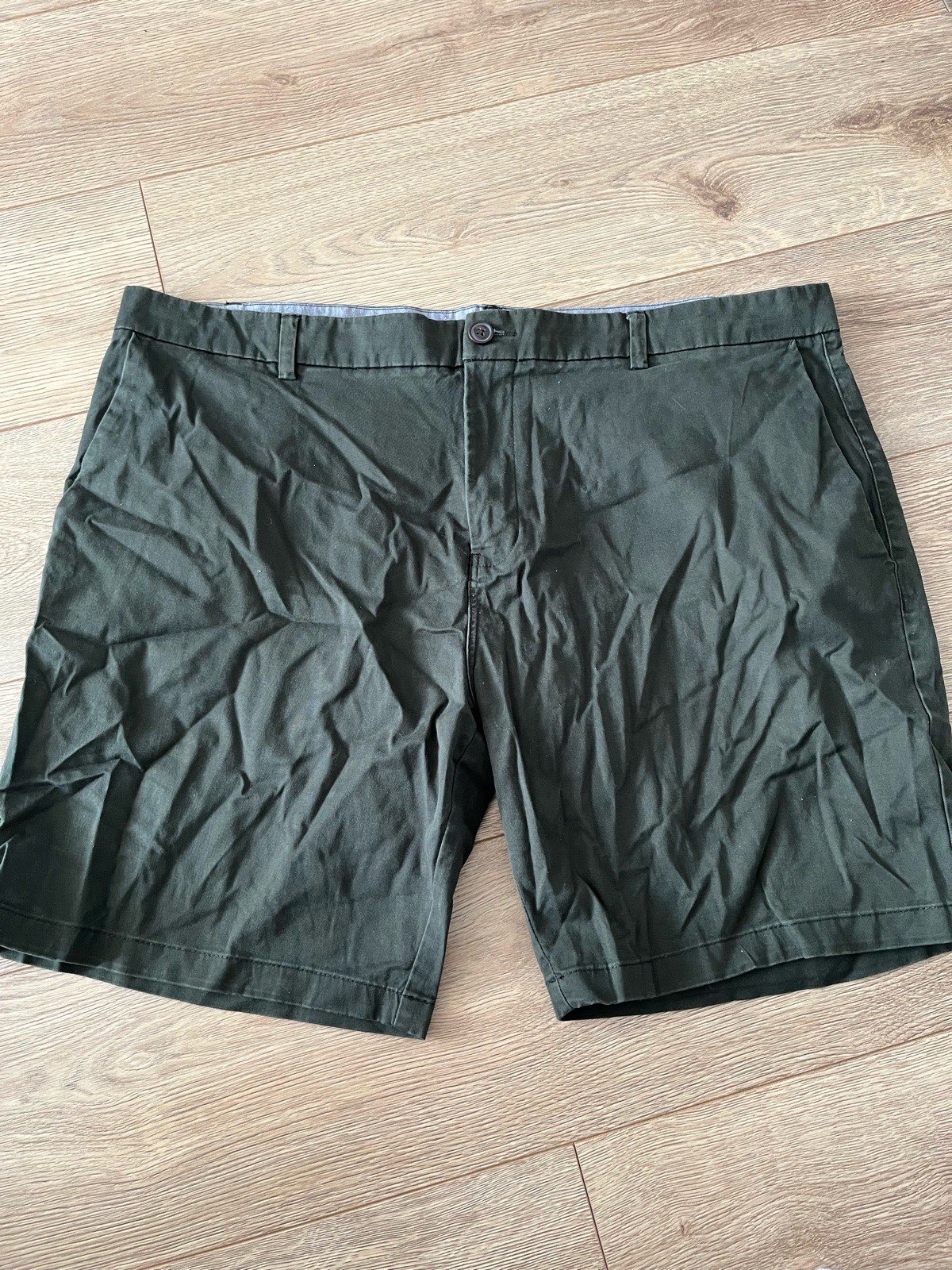 Next Men’s Khaki Green Chino Shorts W44 Very Good Condition