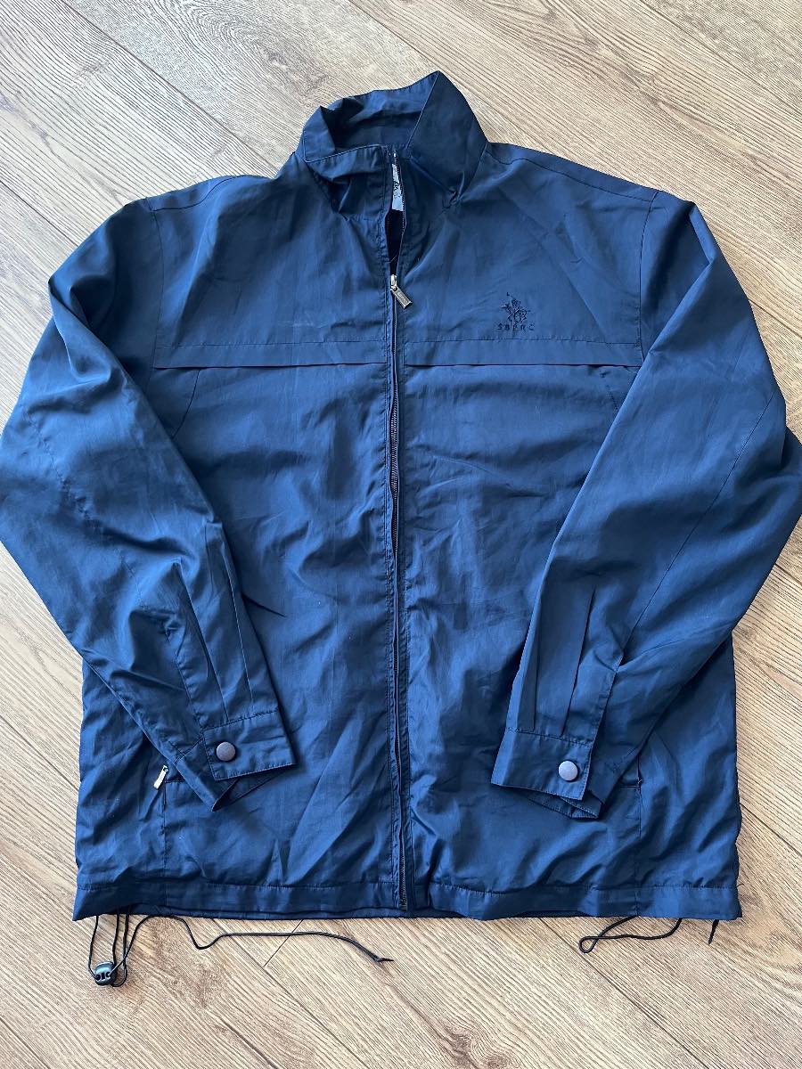 Santa Barbara Polo & Racquet Club Men’s Windbreaker Jacket - XL - Navy