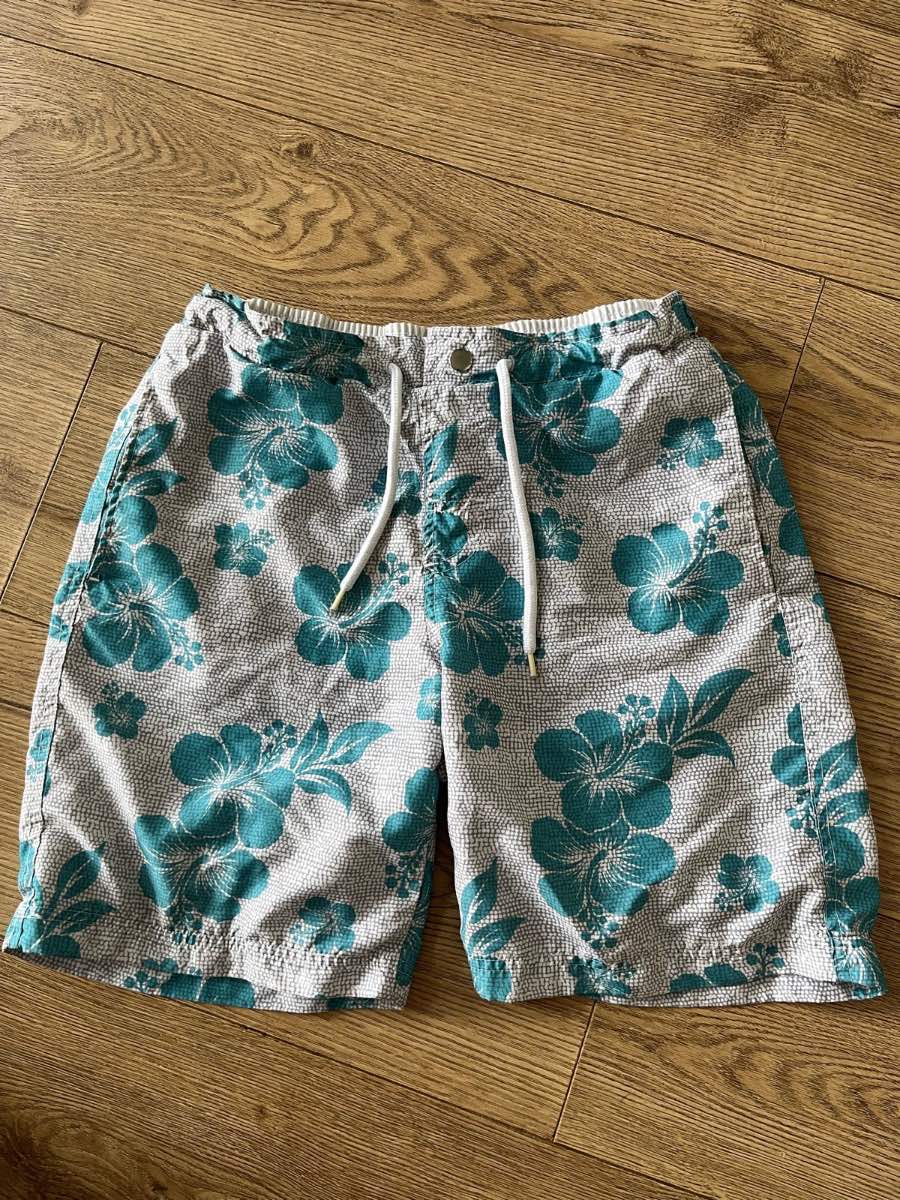 Men's Cedarwood State Turquoise Floral Swim Shorts - Size Small