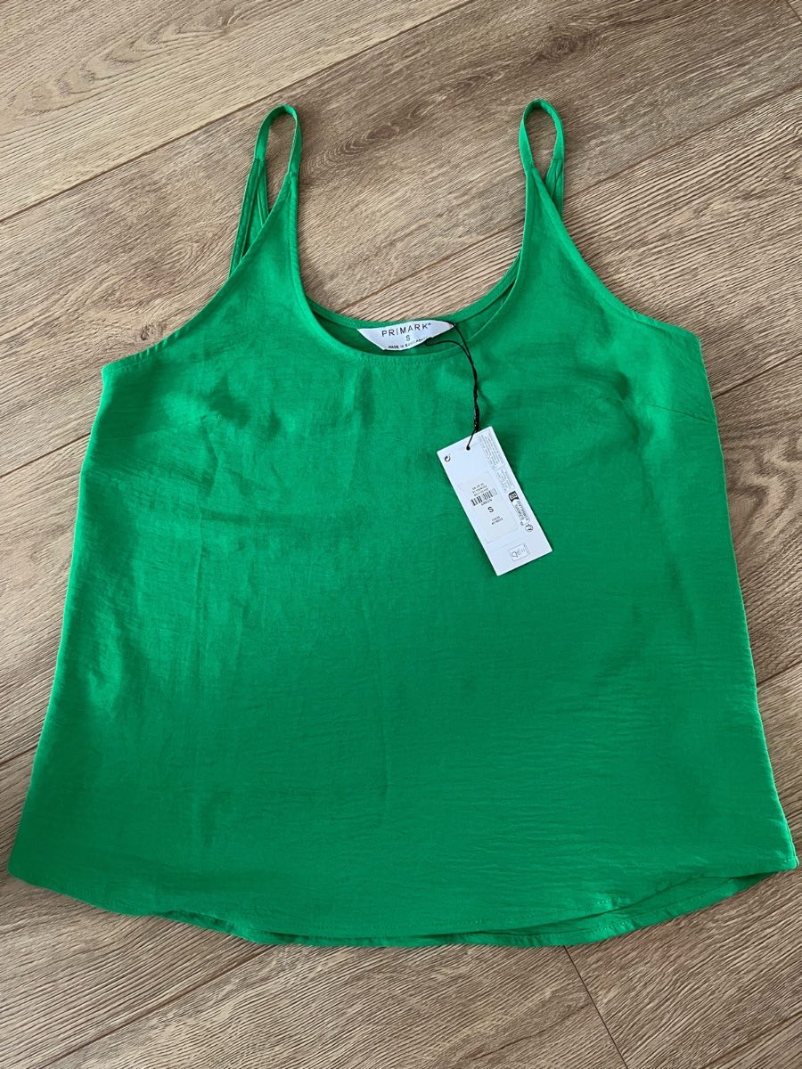 BNWT Primark Green Cami Top Size Small