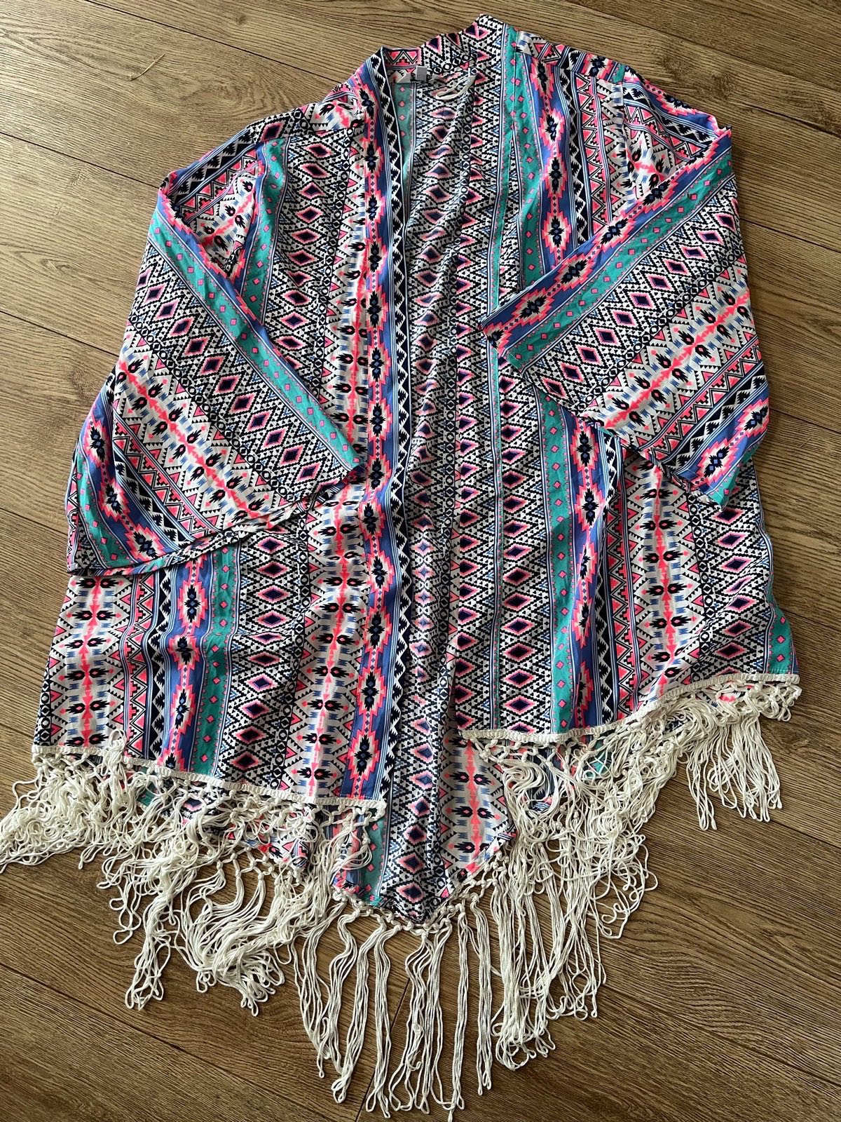 Pep & Co Aztec Print Festival Kimono Plus Size 22