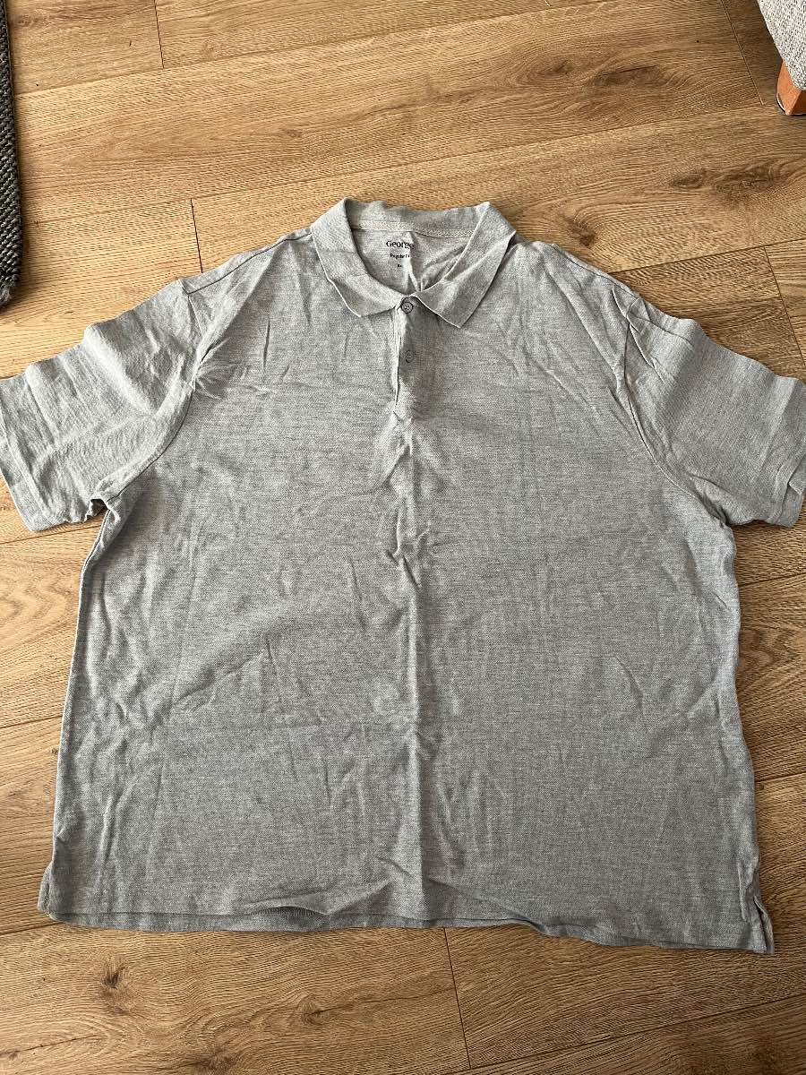 George Men's Grey Polo Shirt - Size 5XL - Very Good Condition