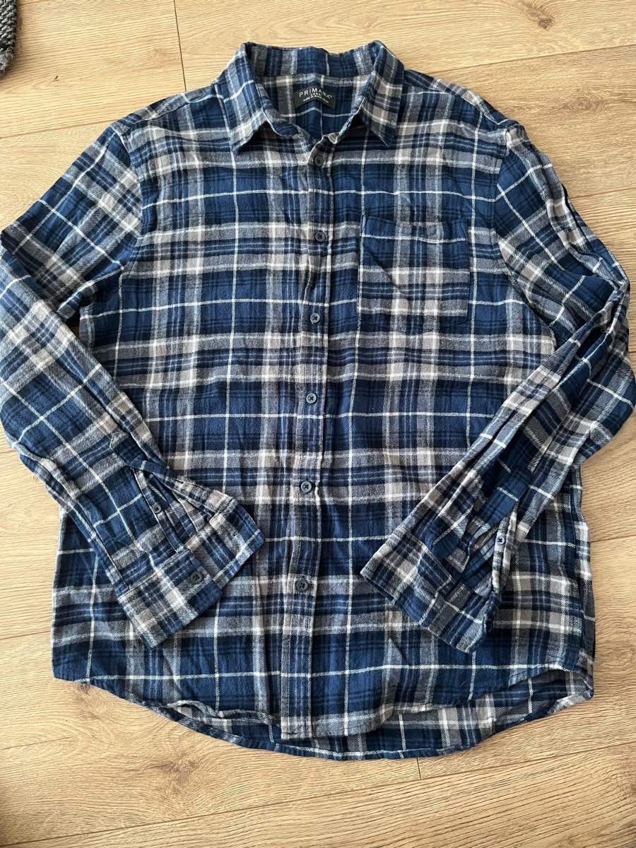 Men's Primark Checked Long Sleeve Flannel Shirt L