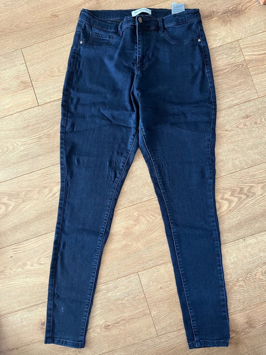 ONLY Carmakoma Dark Blue Skinny Jeans Size 16