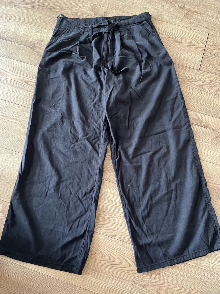George Black Wide Leg Summer Trousers Size 14