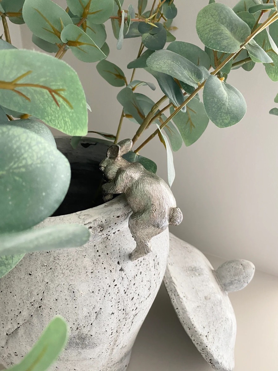 Rabbit Pot Hanger - Platinum