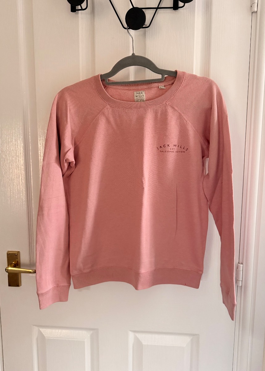 Jack Wills pink sweatshirt UK10