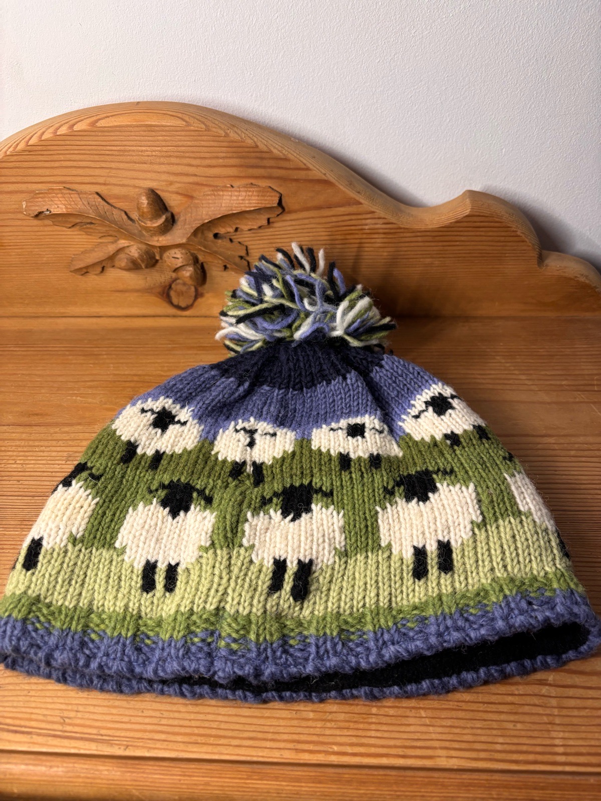 Sheep bobble hat