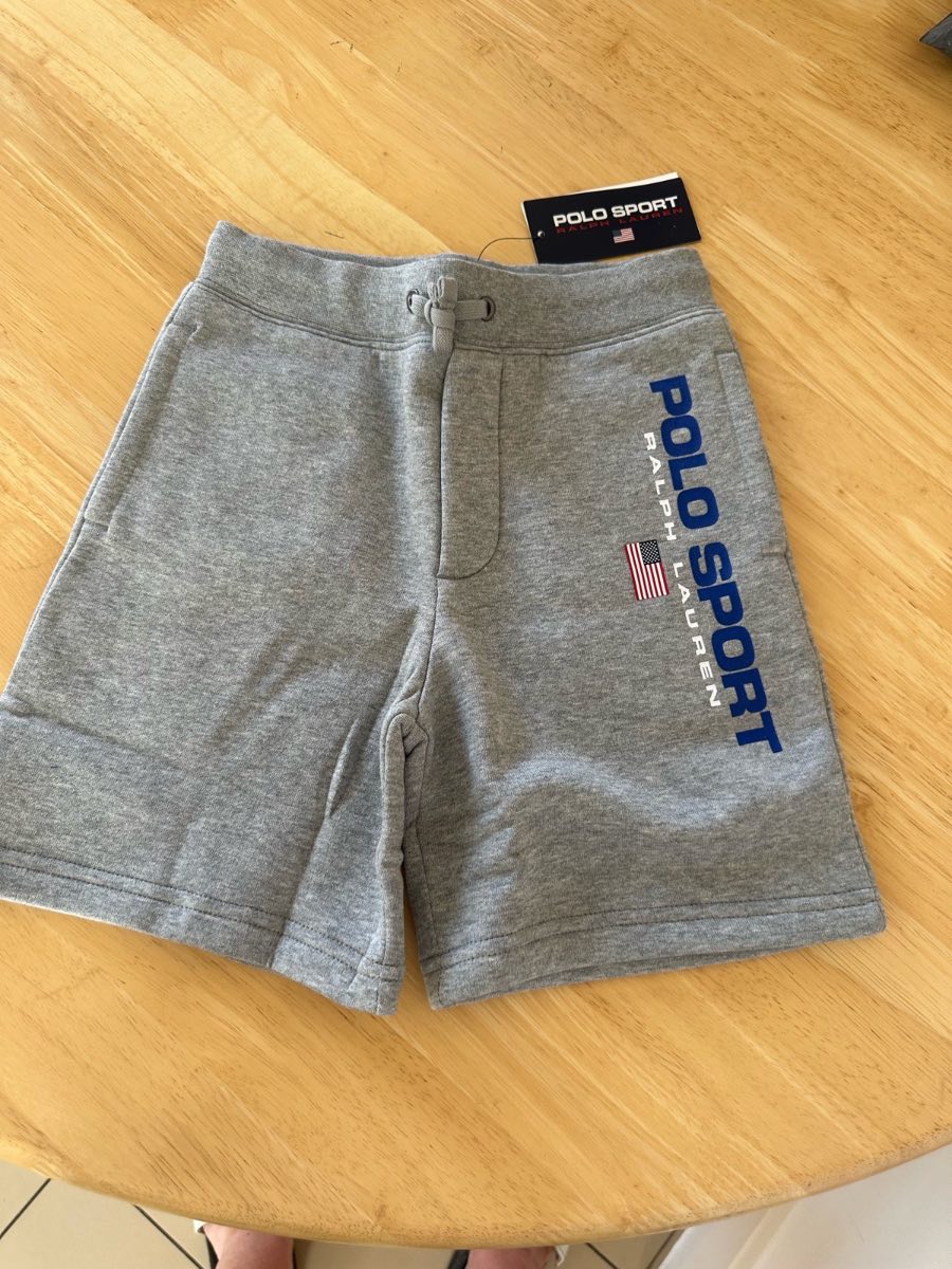 Polo Sports size 6 yrs Grey Fleece shorts
