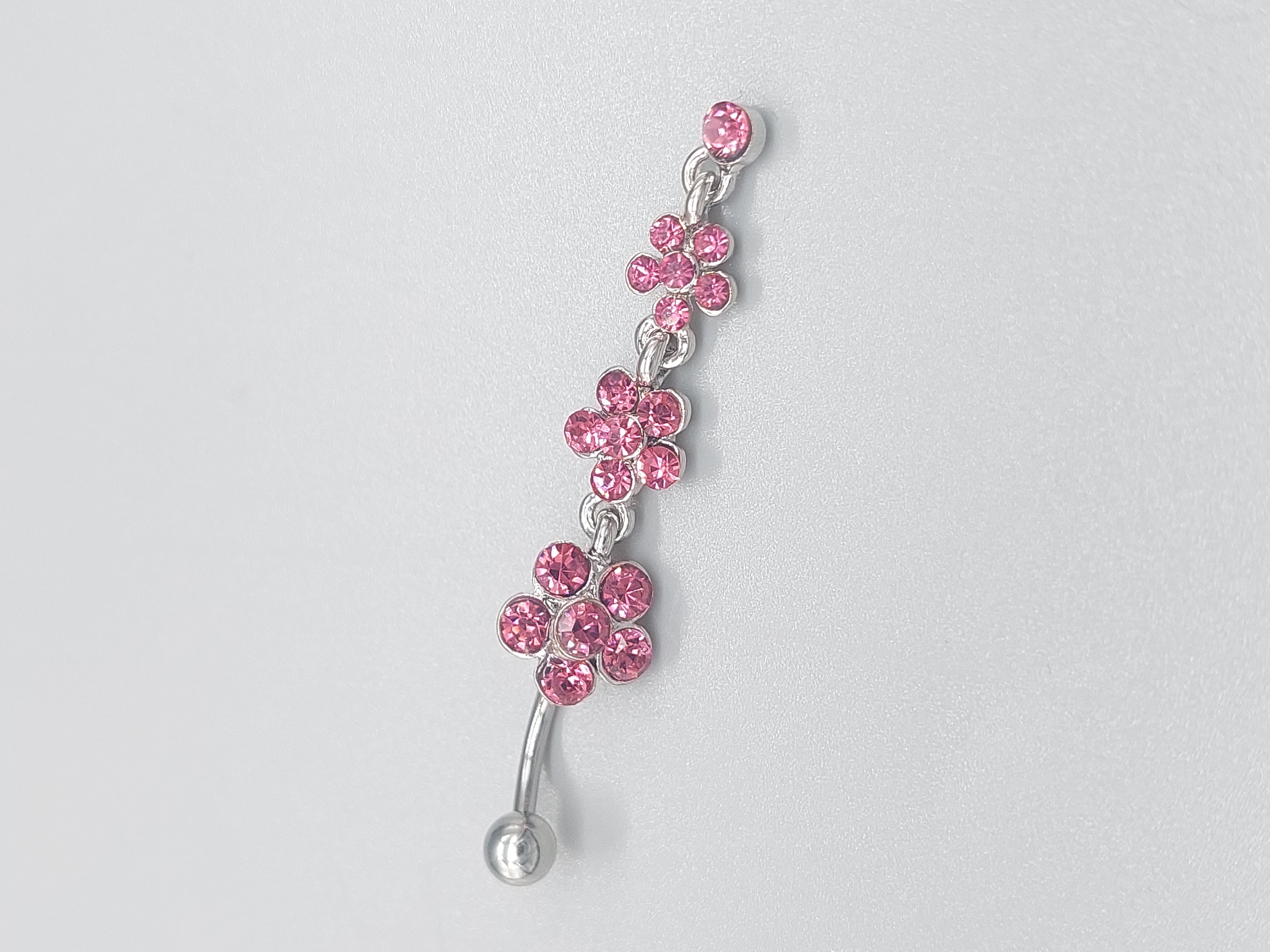 Flower Belly Bars Piercing Dangle Navel Bar Jewellery