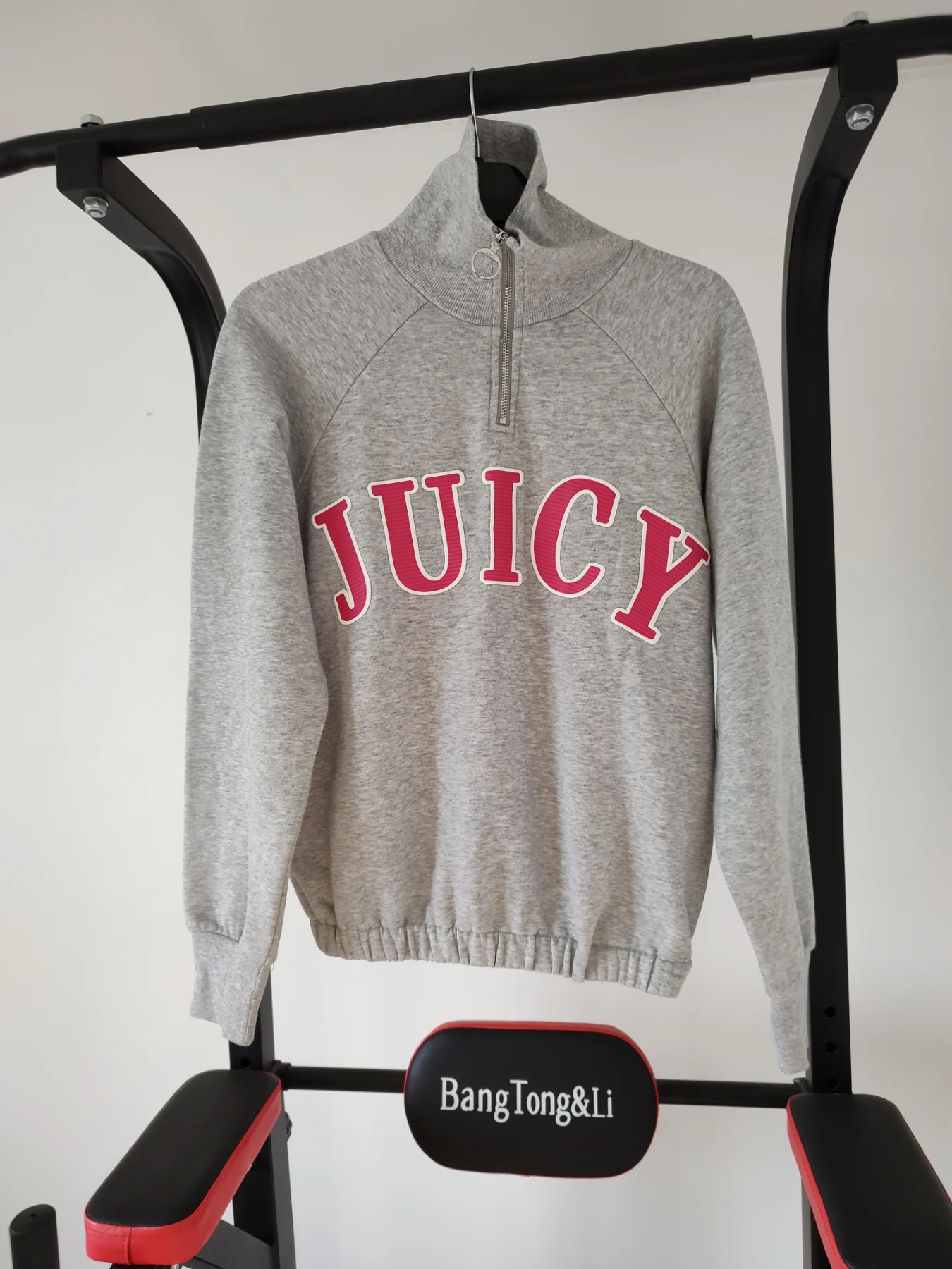 Grey Juicy Couture Quarter Zip Tracky Top In Womens XS