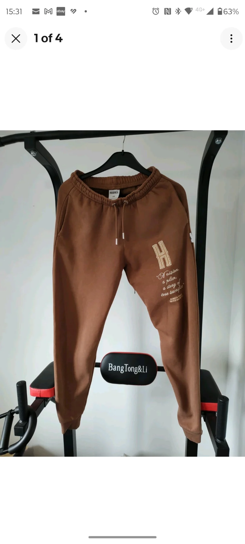 Brown Hoodrich Joggers in Size XS