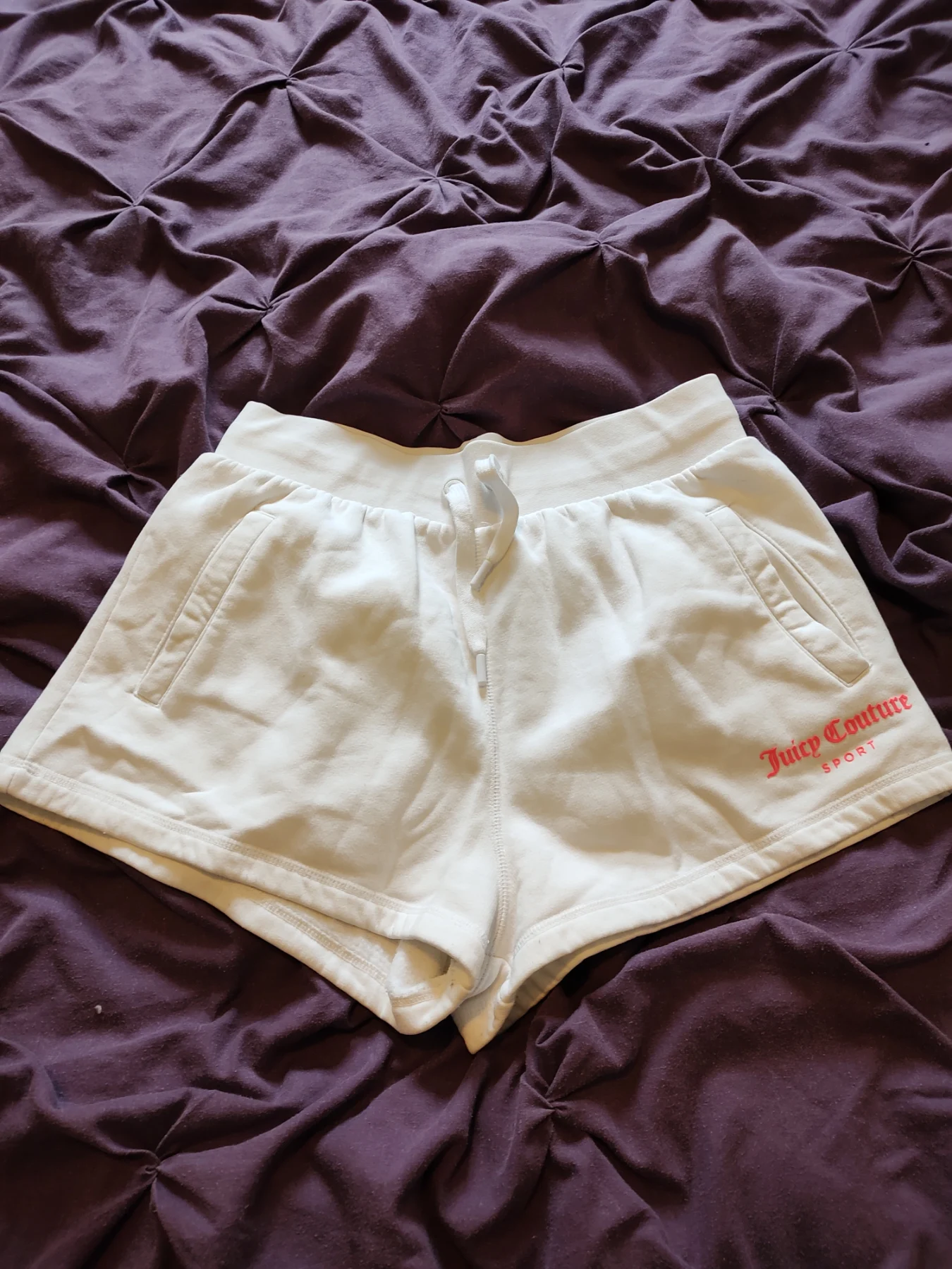 White Juicy Couture Sport Shorts In Womens Size Medium