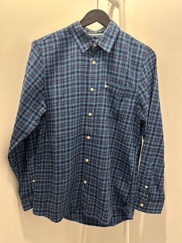 Jack Wills Men’s Blue Checked Shirt - Size S