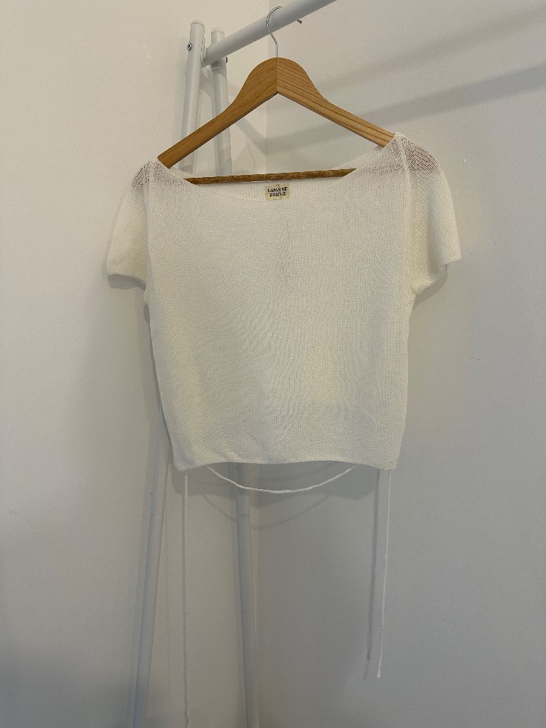 Y2K/Korean Fashion Women’s Wide Neck Crop Top