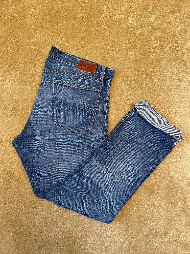 Men’s Polo Ralph Lauren Varick Slim Straight Blue Jeans Size W36/L31