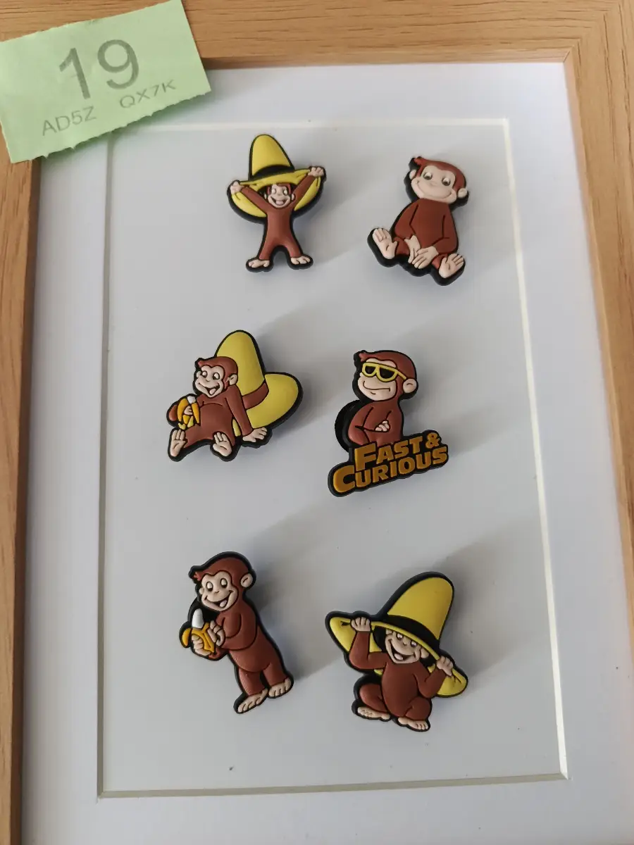 Curious George crocs clogs charms jibbits