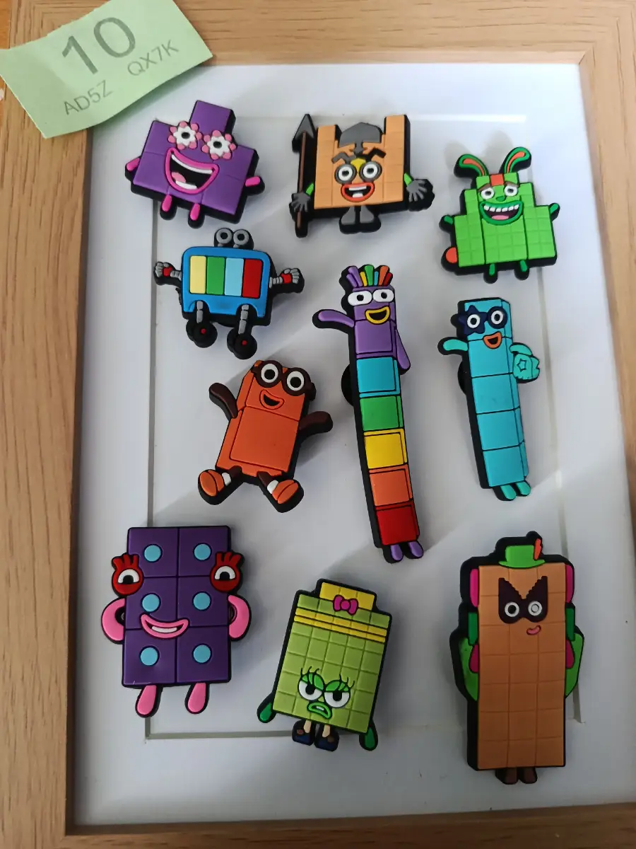 Numberblocks crocs clogs charms jibbits