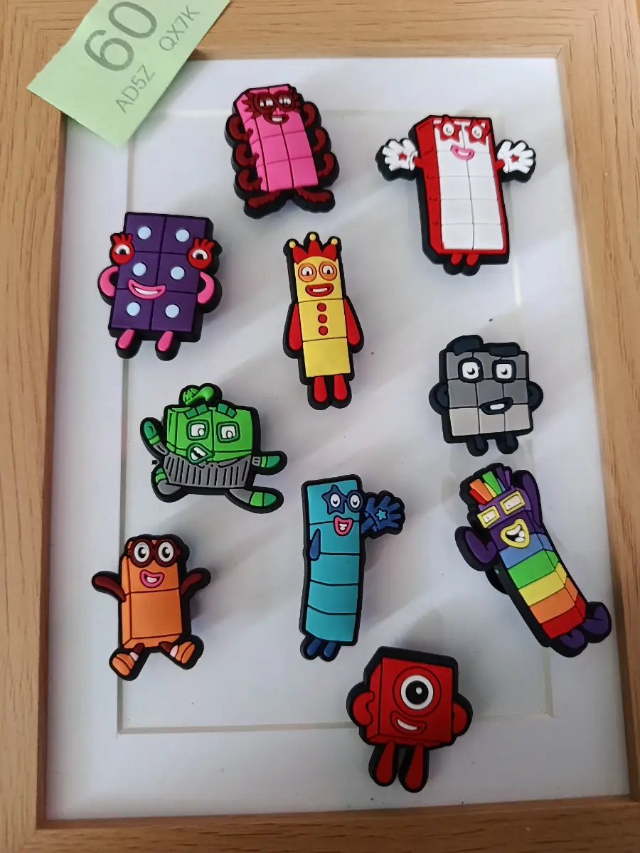 Numberblocks crocs clogs charms jibbits