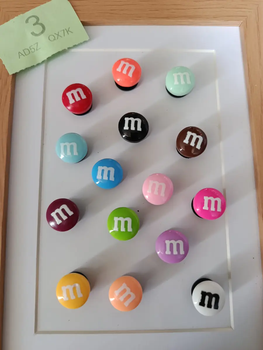 M&Ms crocs clogs charms jibbits