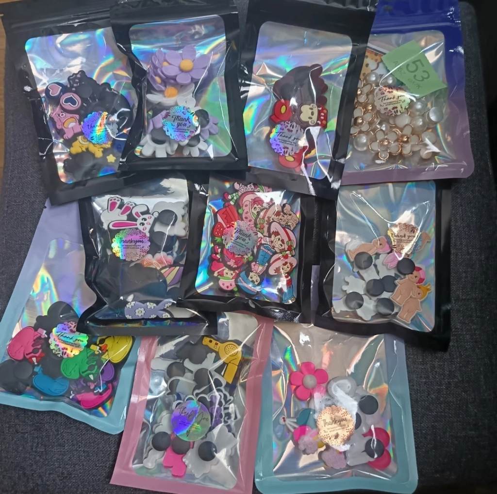 10 Packs Mixed Croc Charms Bundle – Random Cute Shoe Charms Set for Clogs &...