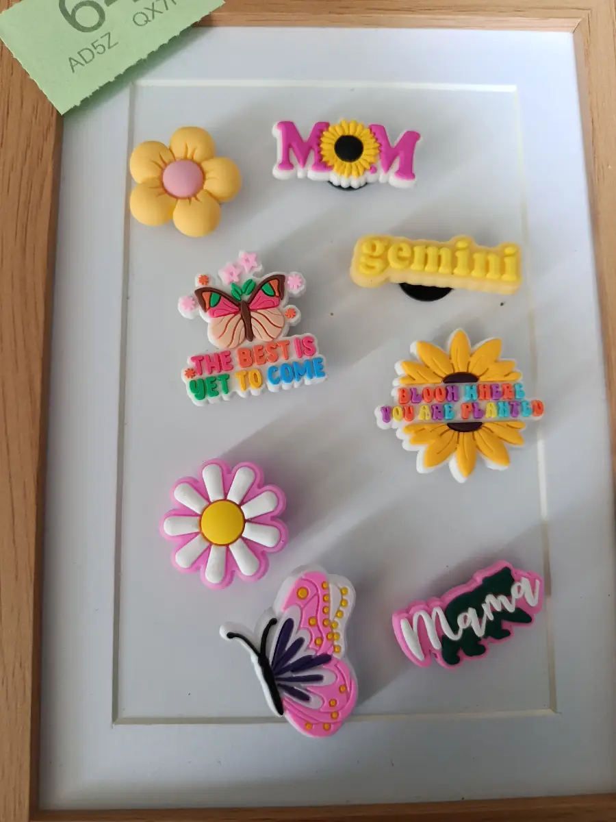 Gemini, zodiac, mom, Mama Bear, quote, flowers crocs clogs charms jibbits