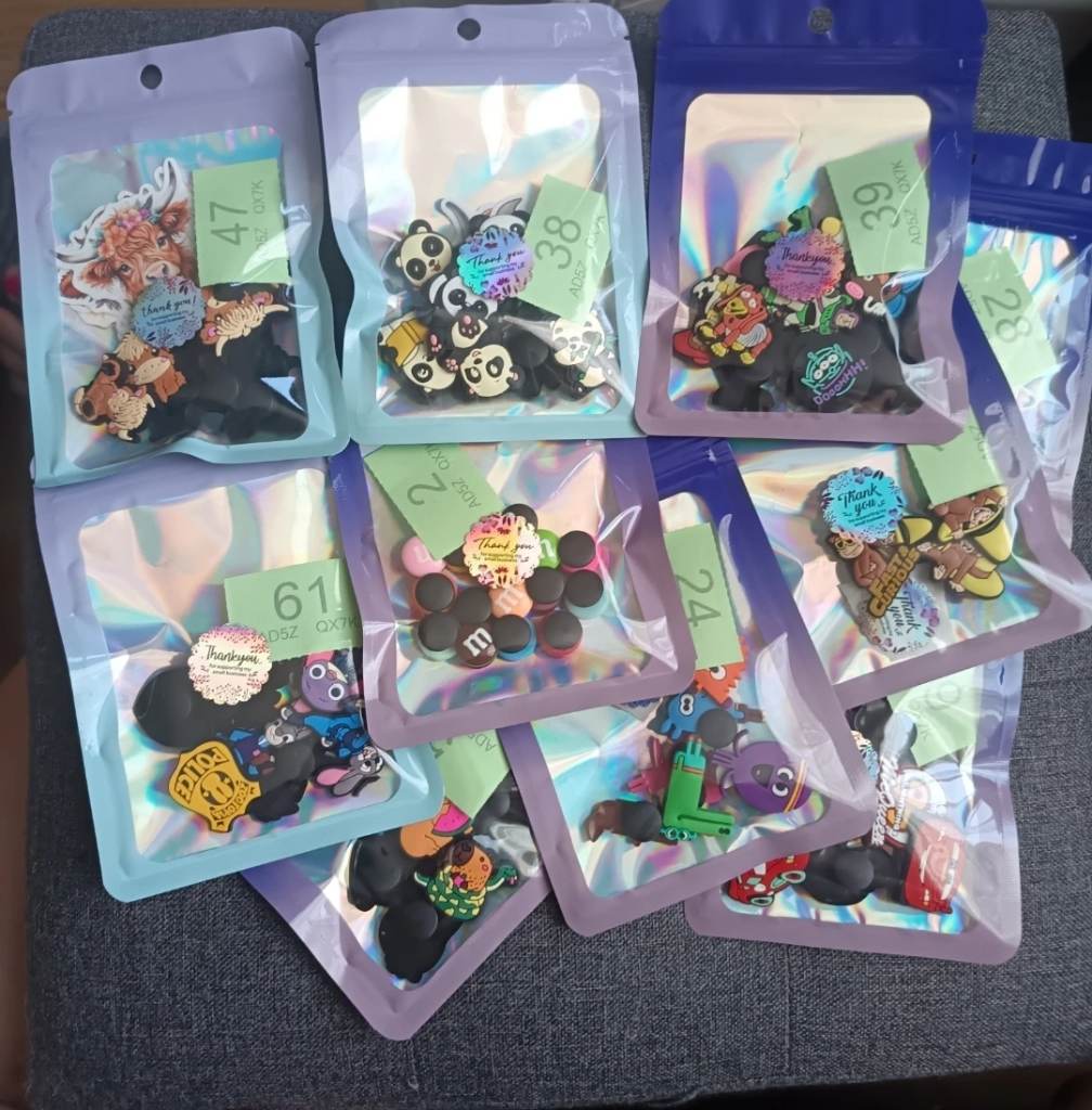 10 Packs Mixed Croc Charms Bundle – Random Cute Shoe Charms Set for Clogs