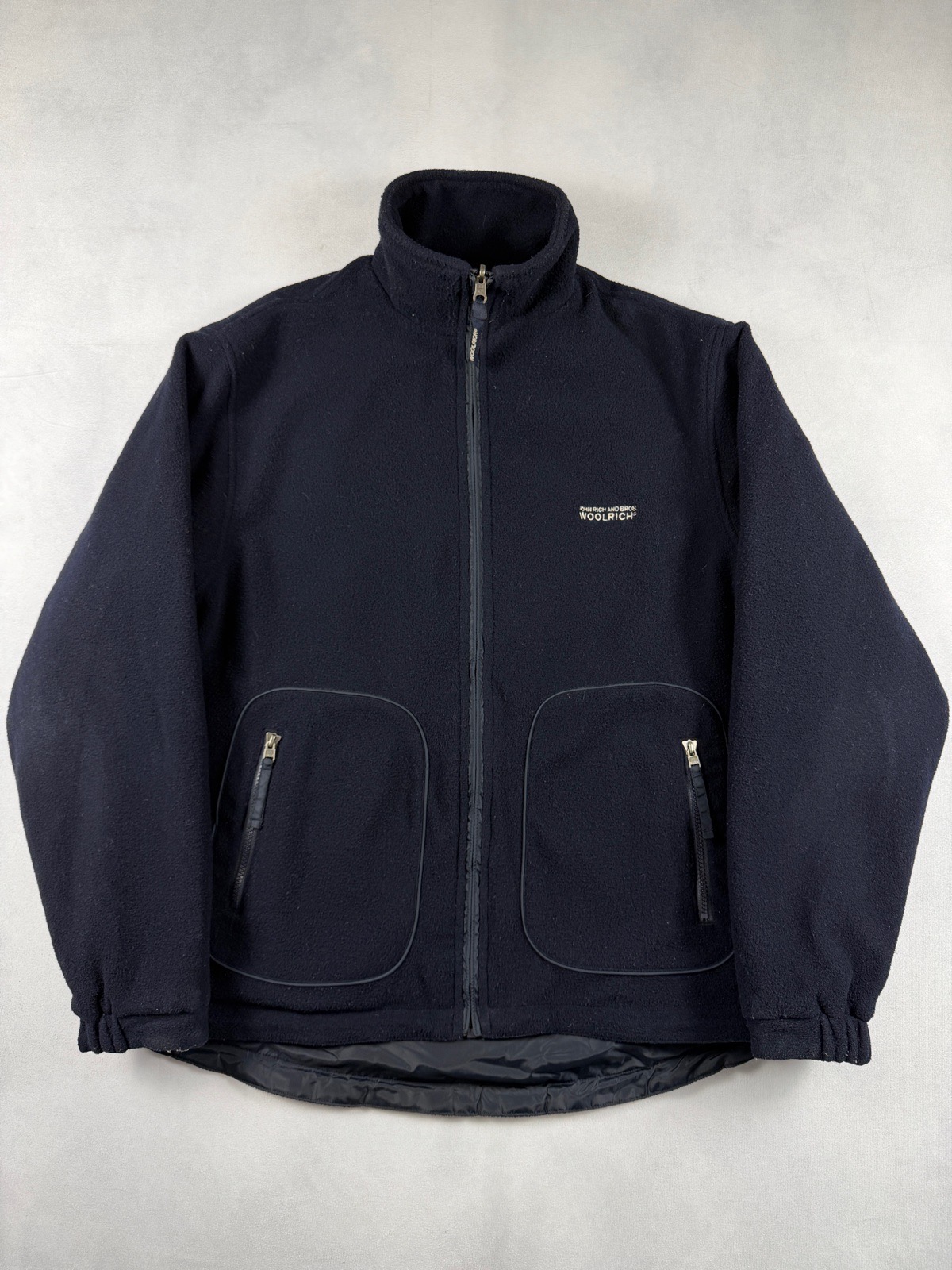 Woolrich Reversible Fleece Softshell Jacket Navy Approx Size L